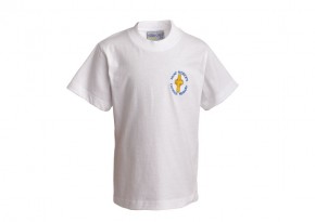 St Patrick's White P.E. T-Shirt (SPP8503)