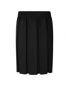 BOX PLEAT ELASTICATED WAIST SCHOOL SKIRT (7052)