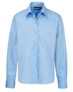 BLUE L/S SCHOOL BLOUSE - TWIN PACK (7071)